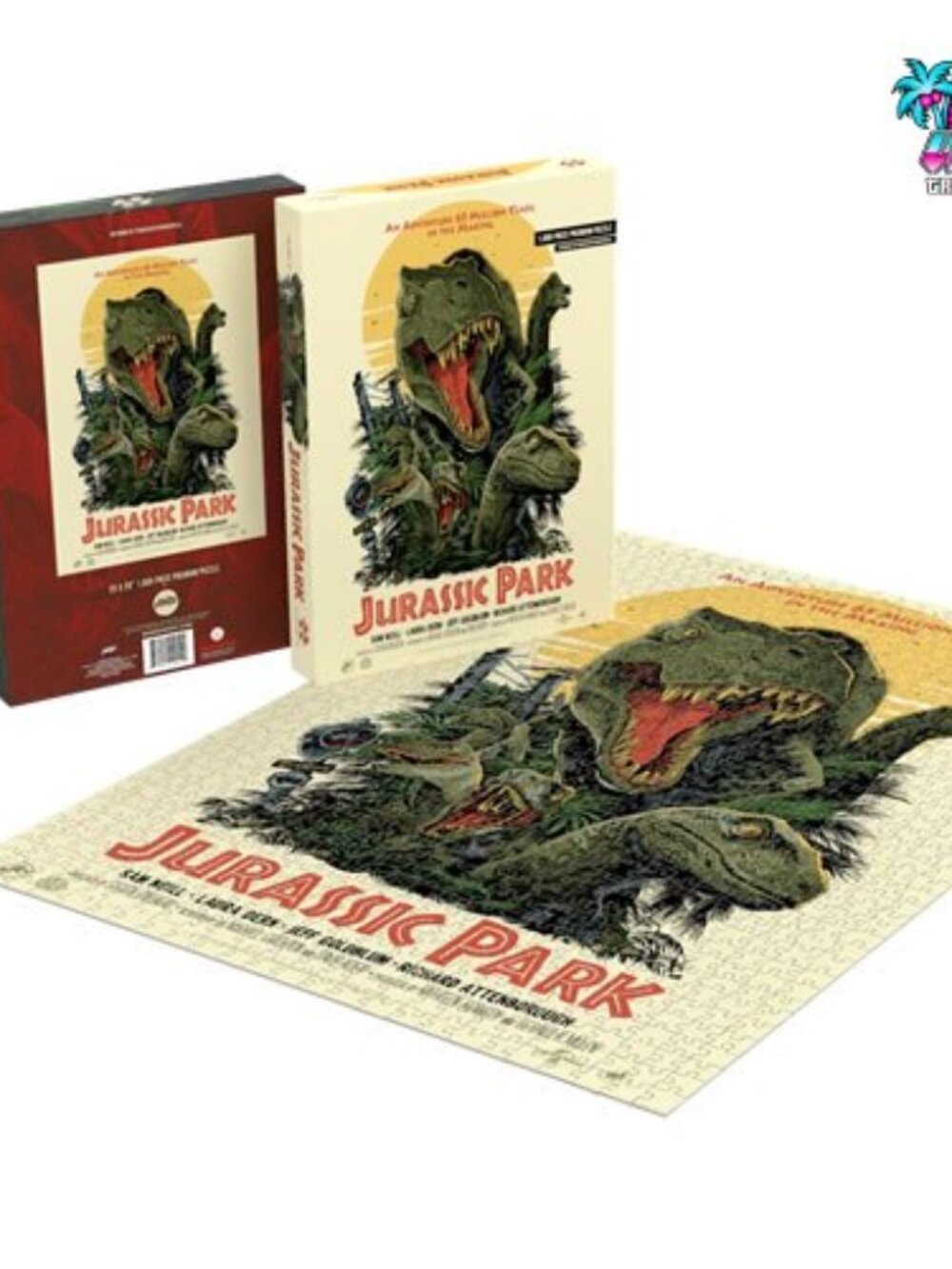 Mondo EXCLUSIVE Jurassic Park 1000 pc Puzzle Second Edition 27" x 19"